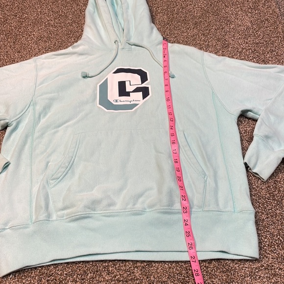 Champion hoodie. Men’s size M. Light blue. - Picture 4 of 10